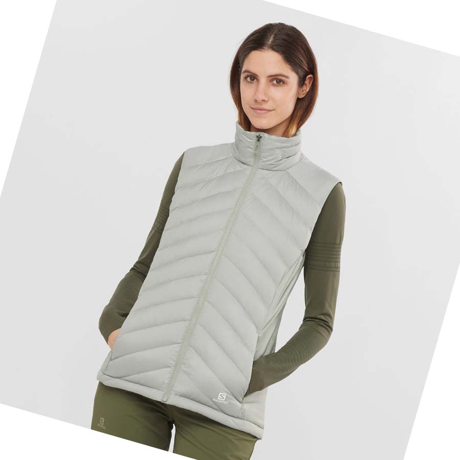 Chaquetas Salomon ESSENTIAL XWARM DOWN INSULATED Mujer Plateados | MX 2453ILH